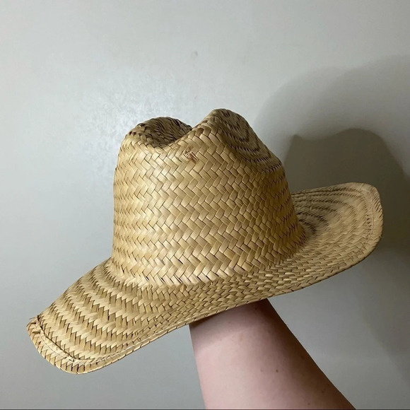 Stylish Natural Woven Straw Hat Perfect for Summer & Beach Vacations Unisex - Picture 3 of 12